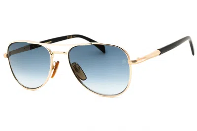 David Beckham Db1175s Aviator Sunglasses In Gold