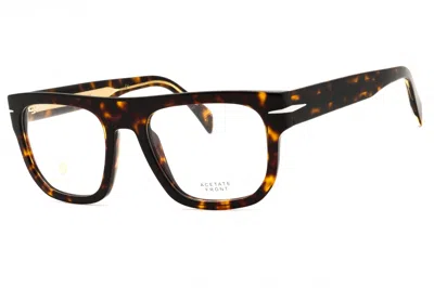 David Beckham Db7052 Tortoiseshell Acetate Eyeglasses In Brown