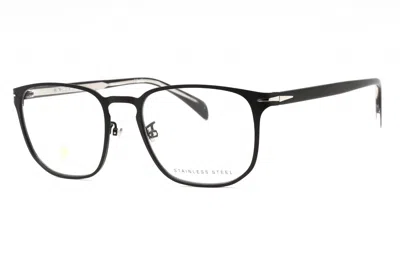 David Beckham Db7073f Oval Metal Frame Eyeglasses In Black