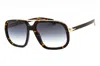David Beckham Db7101s Tortoiseshell Rectangular Sunglasses In Brown