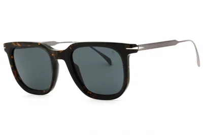 David Beckham Db7119s Oval Tortoiseshell Sunglasses In Black