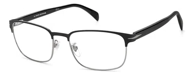 David Beckham Demo Rectangular Men's Eyeglasses Db 1066 0ti7 56 In Black