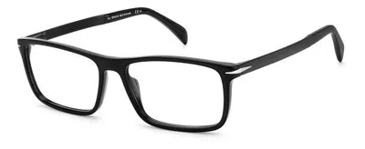 David Beckham Demo Rectangular Men's Eyeglasses Db 1095 0sub 57 In Black