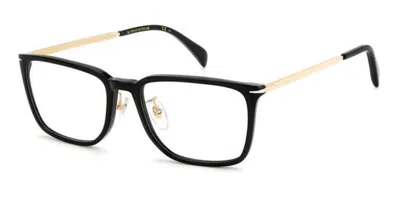 David Beckham Demo Rectangular Men's Eyeglasses Db 1110/g 02m2 55 In Black