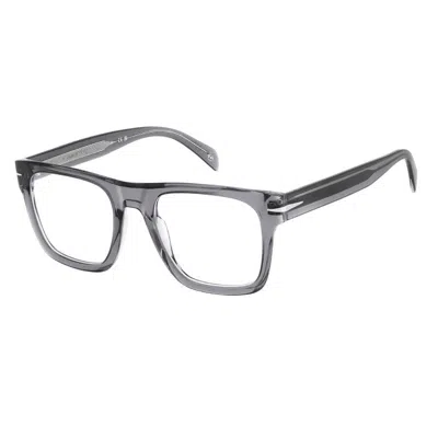David Beckham Demo Rectangular Men's Eyeglasses Db 7020/flat Tx7 51 In Gray