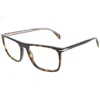 David Beckham Demo Square Men's Eyeglasses Db 1108 0086 55 In Multi