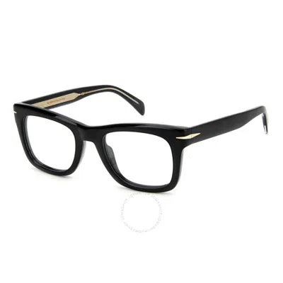 David Beckham Demo Square Men's Eyeglasses Db 7105 0086 51 In Orange