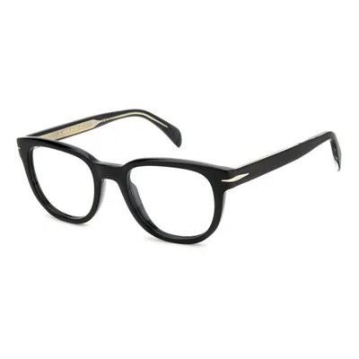 David Beckham Demo Square Men's Eyeglasses Db7097 0807-20 In Black