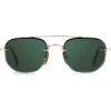 David Beckham Eyewear 53mm Geometric Sunglasses In Gold Havana