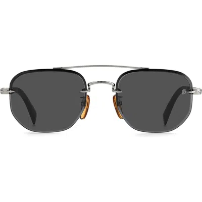 David Beckham Eyewear 53mm Geometric Sunglasses In Black