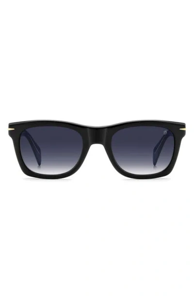 David Beckham Eyewear 53mm Rectangular Sunglasses In Black