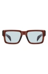 David Beckham Eyewear 53mm Rectangular Sunglasses In Brown