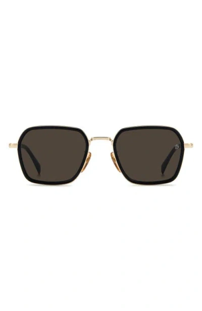 David Beckham Eyewear 53mm Square Sunglasses In Black