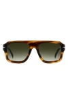 David Beckham Eyewear 54mm Gradient Rectangular Sunglasses In Multi