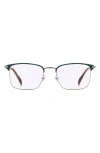 David Beckham Eyewear 54mm Rectangular Optical Glasses In Green