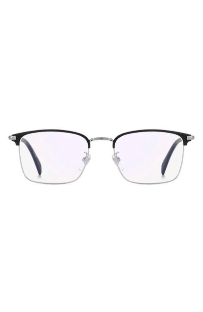 David Beckham Eyewear 54mm Rectangular Optical Glasses In Black