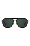 David Beckham Eyewear 56mm Navigator Sunglasses In Multi