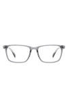 David Beckham Eyewear 57mm Rectangular Optical Glasses In Gray