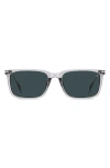 David Beckham Eyewear 58mm Rectangular Sunglasses In Grey/blue