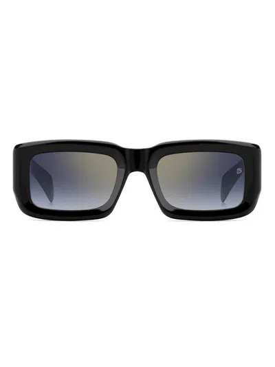 David Beckham Eyewear Db 7131/s Men Rectangle Sunglasses In Black