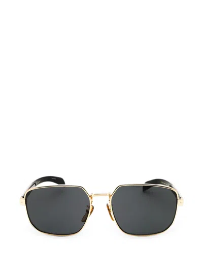 David Beckham Eyewear Full-rim Sunglasses In Yellow