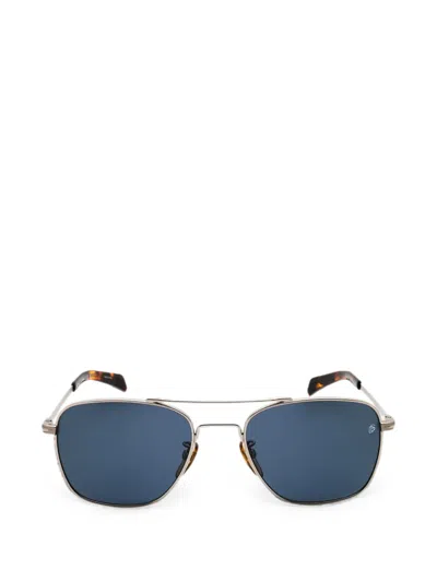 David Beckham Eyewear Pilot-frame Sunglasses In Silver