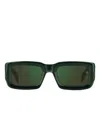 David Beckham Eyewear Rectangle-frame Sunglasses In Green