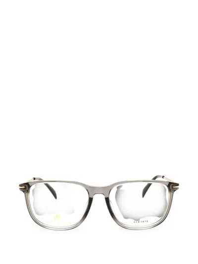 David Beckham Eyewear Rectangle-frame Glasses In Gray