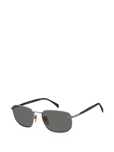 David Beckham Eyewear Rectangle-frame Sunglasses In Metallic