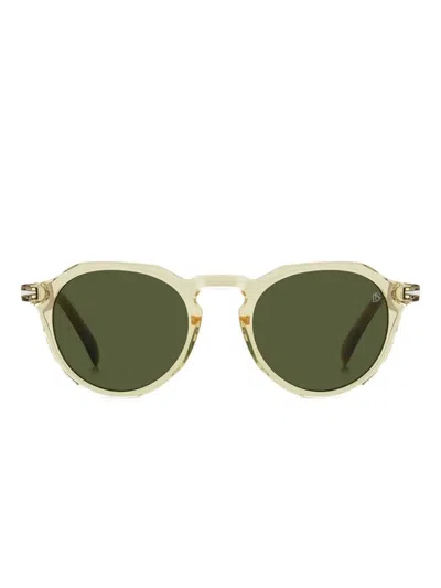 David Beckham Eyewear Round-frame Sunglasses In Brown