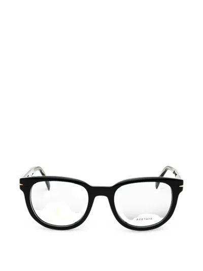 David Beckham Eyewear Round-frame Glasses In White
