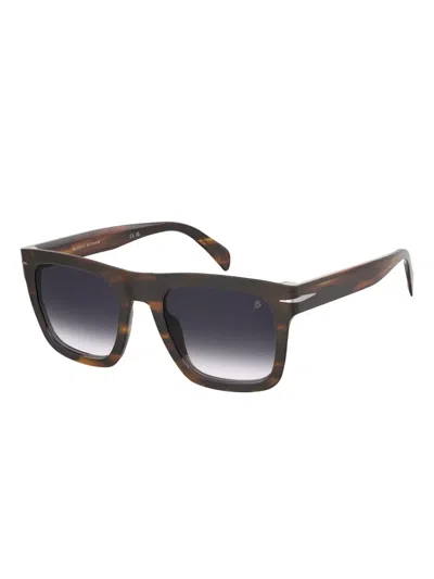David Beckham Eyewear Square-frame Sunglasses In Black