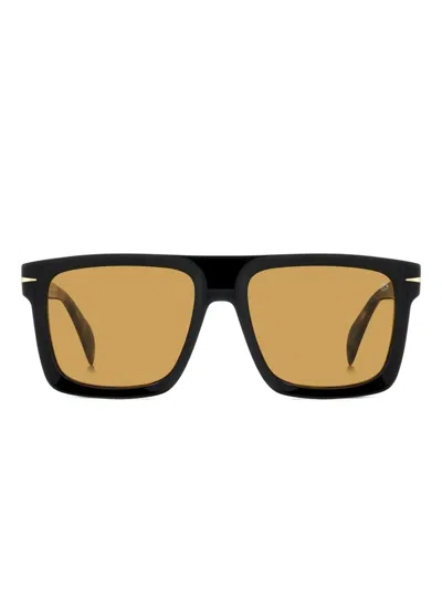David Beckham Eyewear Square-frame Sunglasses In Black