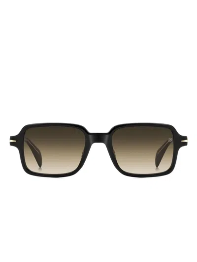 David Beckham Eyewear Square-frame Sunglasses In Black