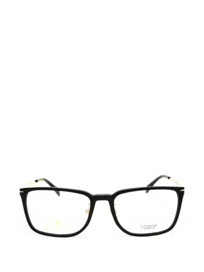 David Beckham Eyewear Square-frame Glasses In Black