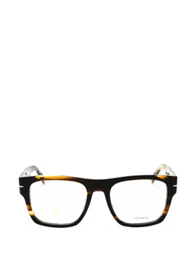 David Beckham Eyewear Square-frame Glasses In Brown