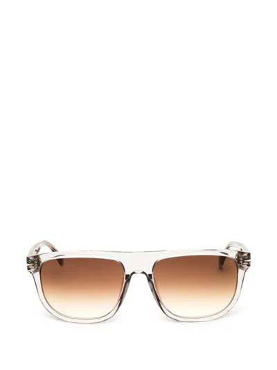 David Beckham Eyewear Square-frame Sunglasses In Transparent
