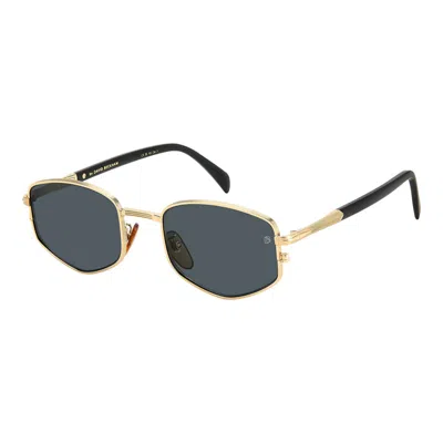 David Beckham Geometric Full Rim Sunglasses In White