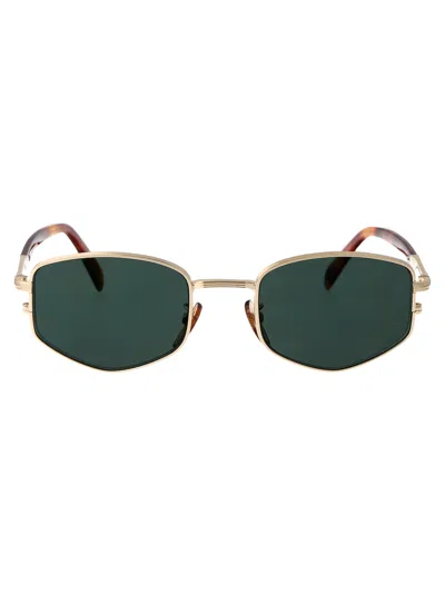 David Beckham Gold Honey Havana Acetate Sunglasses