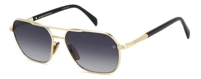 David Beckham Grey Gradient Navigator Men's Sunglasses Db 1128/g/s 0rhl/9o 59 In Transparent
