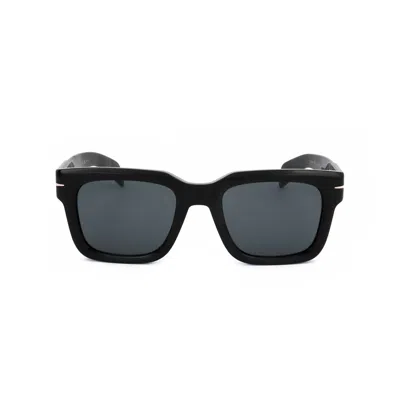 David Beckham Grey Rectangular Men's Sunglasses Db 7100/s 0807/ir 52 In ["grey"]