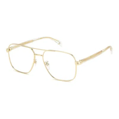 David Beckham Ladies' Spectacle Frame  Db 7103 Gbby2 In Gold