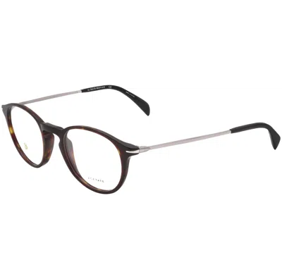 David Beckham Men's 48 Mm Brown Opticals In Multi