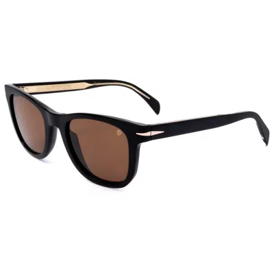 David Beckham Men's 50 Mm Grey Sunglasses In Black