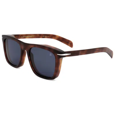 David Beckham Men's 51 Mm Blue Sunglasses In Yellow