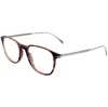 David Beckham Men's Brown Rectangular Eyeglass Frames Db 1148 In Multi