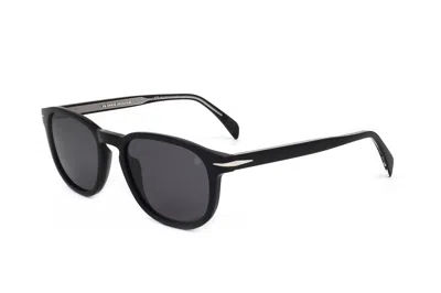 David Beckham Men's 53mm Black Silver Sunglasses Db1070-s-bsc-53