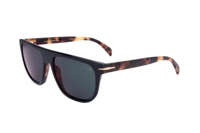 David Beckham Men's 56mm Black Havana Sunglasses Db7111-s-wr7-56