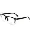 David Beckham Men's 56mm Optical Frames In Black