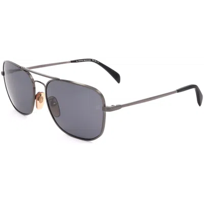 David Beckham Men's 59 Mm Grey Sunglasses In Gold